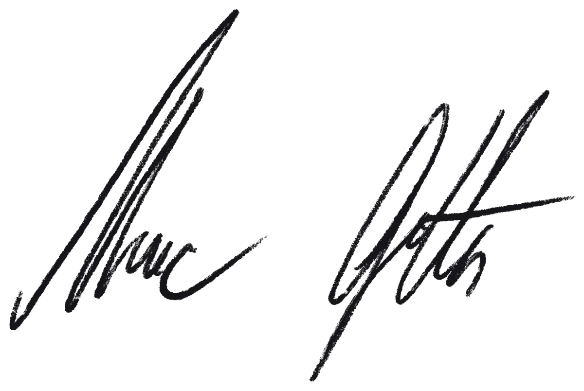 Unterschrift von Marc Gotta